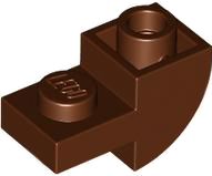 Slope, Curved, Inverted 2 x 1 with Recessed Stud