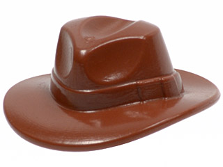 Wide Brim Outback Style Minifig LEGO Fedora - PICK YOUR COLOR !! Headgear 