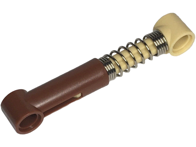 Technic, Shock Absorber 6.5L with Tan Piston Rod - Hard Spring, Tight Coils at Ends