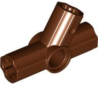 Technic, Axle and Pin Connector Angled Triple - 60 / 120 / 180 degrees in Reddish Brown