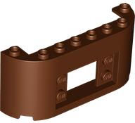 Panel 2 x 8 x 3 with 2 x 2 Cutout with 2 Studs on Each Side