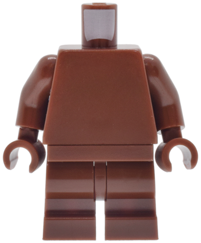 Body SMART Minifigure, Torso with Reddish Brown Hips and Medium Legs with SMART Logo on Back Pattern / Reddish Brown Arms / Reddish Brown Hands