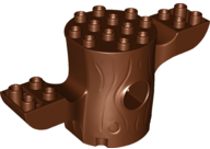 Duplo, Plant Tree Trunk 4 x 10 x 4 with Open Back and 2 Large Branches