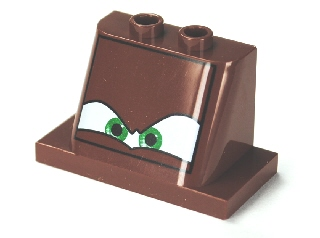 Windscreen 2 x 3 x 2 with 2 x 4 Base with Eyes on White Background Pattern 4