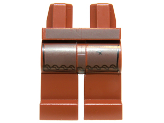 Hips and Legs with Dark Brown Apron Pattern