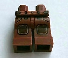 Hips and Legs with Pockets, Belt and Dark Brown Knee Pads Pattern