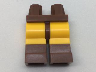 Hips and Bright Light Orange Legs with Reddish Brown Boots Pattern