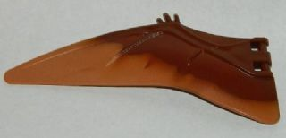 Dinosaur Wing Pteranodon - Left with Marbled Medium Nougat Edge Pattern
