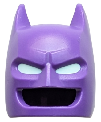 Minifigure, Headgear Mask Batman Cowl with Molded Light Aqua Eyes Pattern