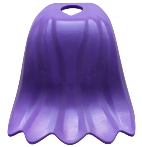 Minifigure Cape Flexible Rubber, Scalloped 5 Points