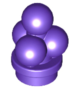 Lego 2x ice cream scoops food boule glace violet/dark purple 6254 NEUF 