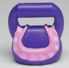 Friends Accessories Purse / Bag Round with Bright Pink Ruffle Pattern