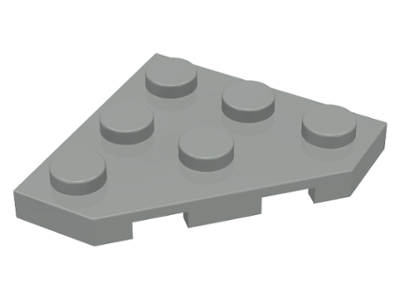 2450 x 6 3x3 Cut Corners Details about   Lego Wedge Plates Dark Bluish Grey