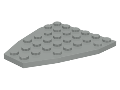 @ @ @ @ red red Lego 2625 @ @ boat bow plate 7 x 6 without stud notches x1