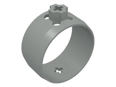 Cylinder 4 x 4 x 1 2/3 with Axle Holes