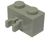 20 X LEGO 30237 1x2 con spessore o clip verticale grigio scuro Bluastro GRATIS P & P 