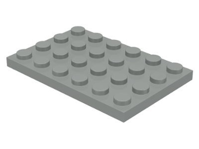 3032  LEGO®  4x Platte 4x6 schwarz 