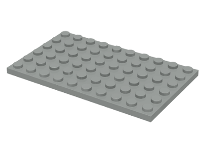 LEGO x 1 Light Bluish Gray Plate 6x10-3033  NEUF 