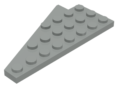 Wedge, Plate 8 x 4 Wing Right with Underside Stud Notch