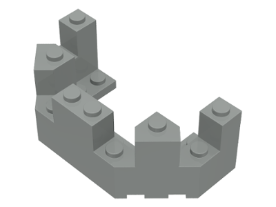 LEGO Part 6066 Dark Red Castle Turret Top 4 x 8 x 2 1/3 
