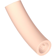Brick, Round Tube 1 x 1 d. 45 degrees Elbow Macaroni Half - Axle Hole