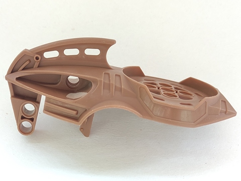 Bionicle Visorak Head with 7 Pin Holes and Axle Hole (Roporak)