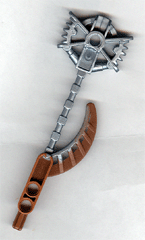 Bionicle Weapon Hordika Claw Club with Molded Pearl Light Gray Flexible End Pattern