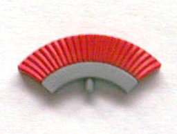 Minifigure, Crest with Red Plumes Pattern