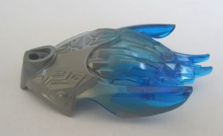 Bionicle Creature Head / Mask with Marbled Trans-Dark Blue Pattern