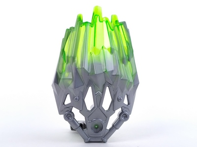 Bionicle Crystal Armor with Marbled Trans-Bright Green Pattern