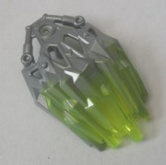 Bionicle Crystal Armor with Marbled Trans-Neon Green Pattern