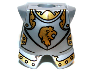 Minifigure Armor Breastplate with Leg Protection with Kingdoms Lion Head Pattern
