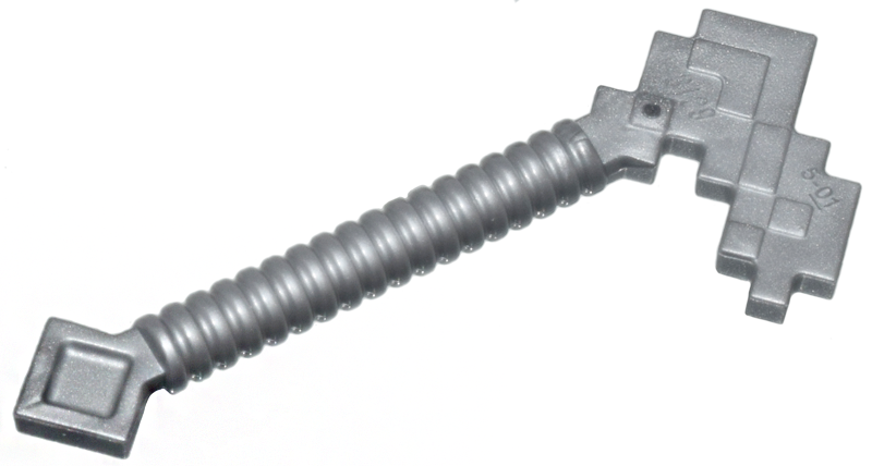Lego Minifigure, Utensil Hoe, Pixelated (Minecraft)