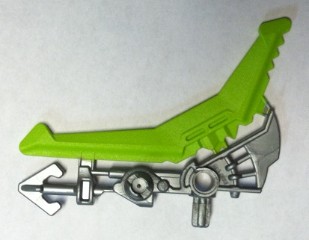 Hero Factory Weapon, Energized Harpoon with Molded Lime Boomerang Pattern
