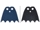 Part No: 107821  Name: Minifigure Cape Cloth with Top Holes and Scalloped 5 Points Bottom (Batman), Long, Circle Neck Cut - Traditional Starched Fabric with Black and Dark Blue Sides