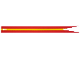 Part No: 108721pb02  Name: Cloth Banner Flag Pointed Ends with 2 Red and 1 Yellow Stripe Pattern