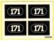 Part No: 171stk01  Name: Sticker Sheet for Set 171 - (003439)