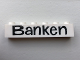 Part No: 3009pb112  Name: Brick 1 x 6 with Black 'Banken' Pattern