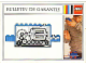 Part No: 3249fr  Name: Paper Guarantee Card for Motor 4.5V Type I 12 x 4 x 4 (3249-Fr) - French, Bulletin de Garantie