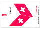 Part No: 4032.8stk01a  Name: Sticker Sheet for Set 4032-8 - Sheet 1, SWISS Airlines (53351/4268960)