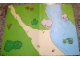 Part No: 4182739  Name: Plastic Playmat Duplo, with River Pattern from Set 3612 (32x42cm)