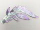 Part No: 43184pls01a  Name: Plastic Part for Set 43184 - Mirrored Light Aqua Dragon Tail with Lavender Edges Pattern