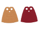 Part No: 522pb002  Name: Minifigure Cape Cloth, Standard - Starched Fabric - 4.0cm Height with Dark Red and Medium Nougat Sides