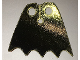 Part No: 56630pb02  Name: Minifigure Cape Cloth, Scalloped 5 Points (Batman) - Traditional Starched Fabric, Gold and Black Sides
