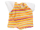 Part No: 61207  Name: Duplo, Doll Cloth T-Shirt with Horizontal Stripes and White Sleeves Pattern