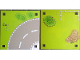 Part No: 6199522  Name: Paper Playmat Friends Heartlake City, Double-Sided, Road Curve / Grass with Fence