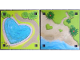 Part No: 6199603  Name: Paper Playmat Friends Heartlake City, Double-Sided, Heart-Shaped Pool / Beach with Heart-Shaped Grass (853671)
