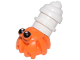 Part No: 69945pb01c01  Name: Hermit Crab, Bar on Back with Black Eyes Pattern and White Shell