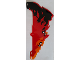 Part No: 70674pls01c  Name: Plastic Part for Set 70674 - Cobra Hood with Black, Red, Trans-Orange, and Trans-Red Flames, LEGO Copyright on Left Pattern