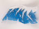 Part No: 70678pls01c  Name: Plastic Part for Set 70678 - Dragon Wing with White Limb, Trans-Light Blue Membranes, and Metallic Light Blue Cracks, LEGO Copyright on Right Pattern